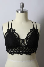 Load image into Gallery viewer, X-Large Padded Crochet Lace Longline Bralette
