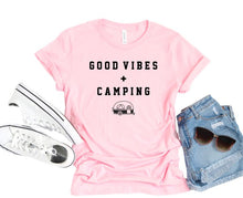 Load image into Gallery viewer, Good Vibes Plus Camping Softstyle Tee
