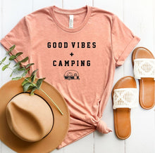 Load image into Gallery viewer, Good Vibes Plus Camping Softstyle Tee
