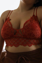 Load image into Gallery viewer, X-Large Padded Crochet Lace Longline Bralette
