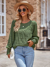 Load image into Gallery viewer, Round Neck Lantern Sleeve Blouse
