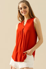 Load image into Gallery viewer, Notched Sleeveless Top
