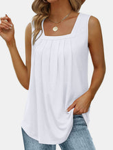 Load image into Gallery viewer, Ruched Square Neck Tank
