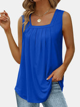 Load image into Gallery viewer, Ruched Square Neck Tank
