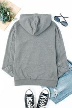 Load image into Gallery viewer, Lace-Up Dropped Shoulder Hoodie
